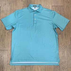 Peter Millar Aqua Micro-Texture Performance Polo Size Medium